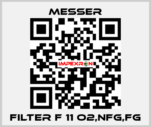 FILTER F 11 O2,NFG,FG Messer