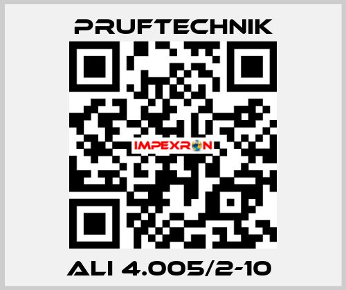  ALI 4.005/2-10  Pruftechnik