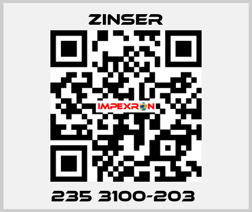 235 3100-203  Zinser