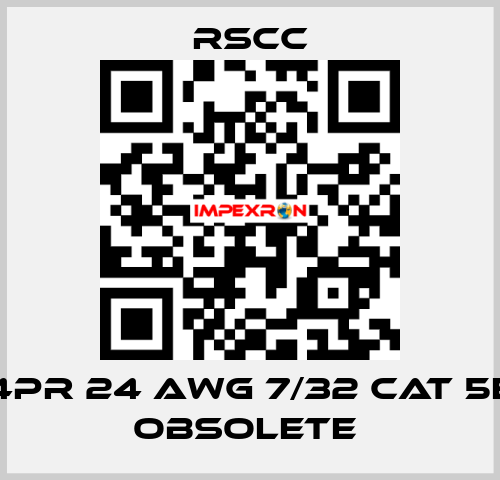 4PR 24 AWG 7/32 CAT 5E obsolete  RSCC