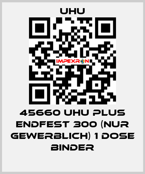 45660 UHU plus endfest 300 (NUR GEWERBLICH) 1 Dose Binder UHU