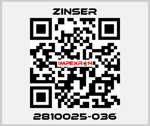 2810025-036 Zinser