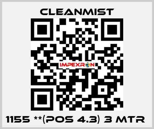 1155 **(pos 4.3) 3 mtr  CleanMist