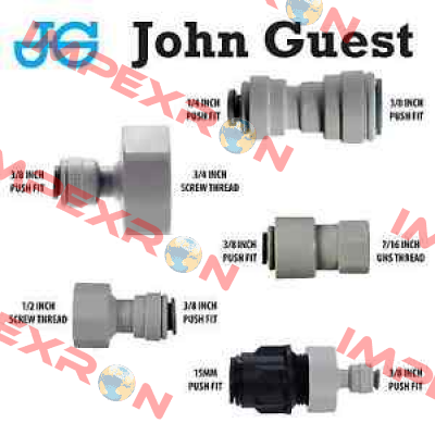 ASV3  15MM -  1/4" John Guest