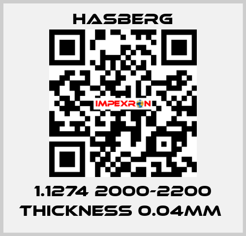 1.1274 2000-2200 thickness 0.04mm  Hasberg