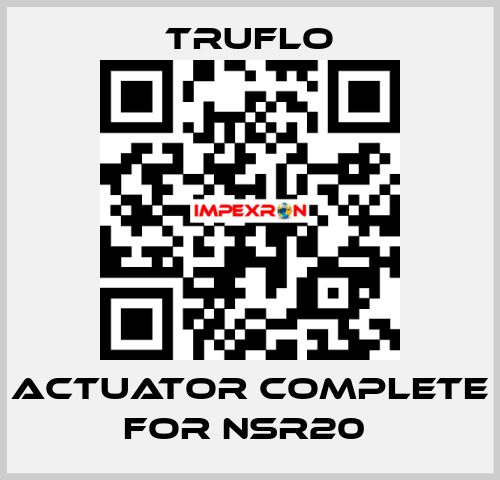 Actuator Complete For NSR20  TRUFLO