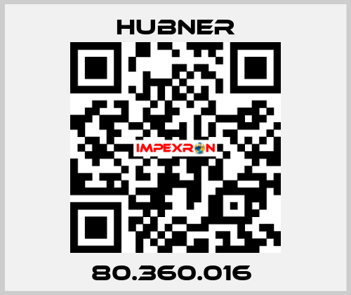 80.360.016  HUBNER