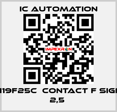 H19F25C  Contact F sign 2,5  ic automation