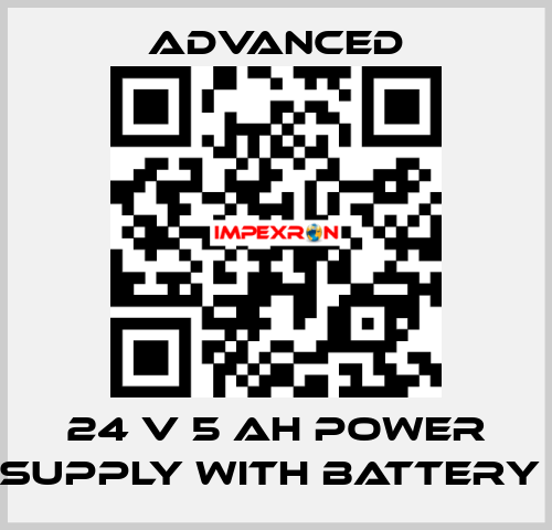 24 V 5 Ah Power Supply with Battery  Advanced