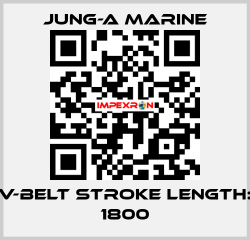 V-belt stroke length: 1800 JUNG-A MARINE