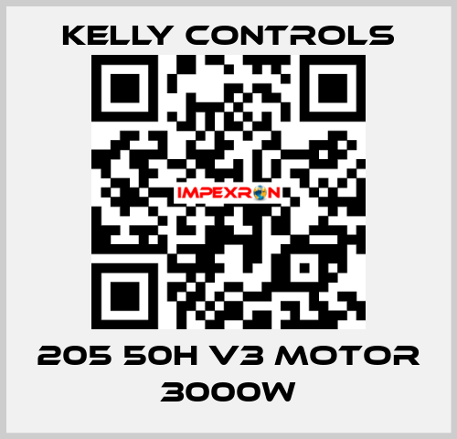 205 50H V3 Motor 3000W Kelly Controls