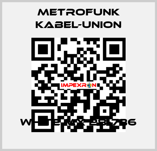 white MX 28-736 METROFUNK KABEL-UNION