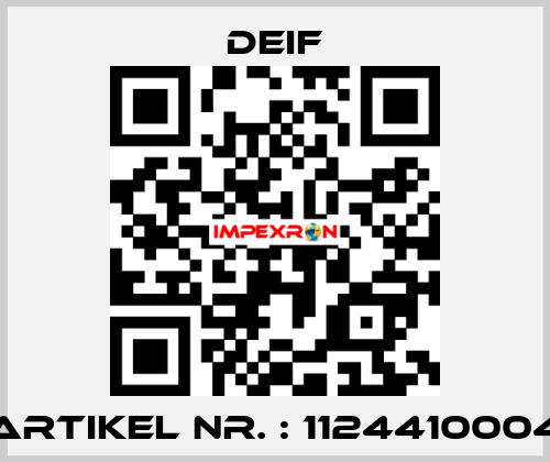 Artikel Nr. : 1124410004 Deif