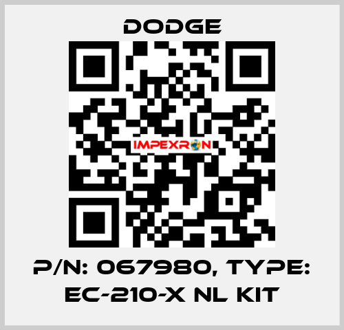 p/n: 067980, Type: EC-210-X NL KIT Dodge