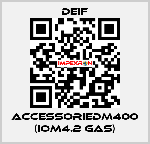 AccessorieDM400 (IOM4.2 GAS) Deif