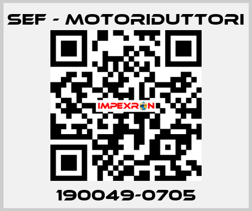 190049-0705 SEF - MOTORIDUTTORI