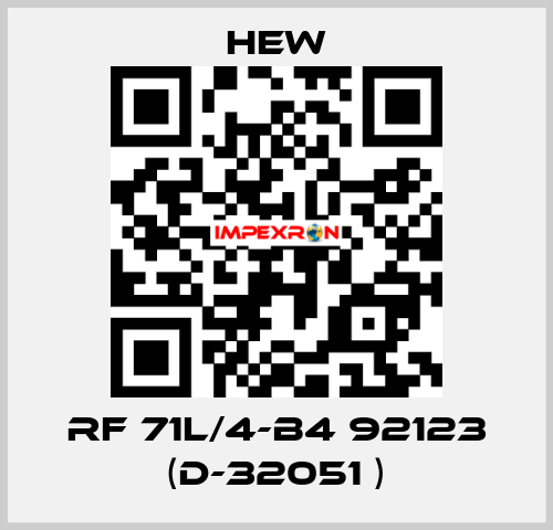 RF 71L/4-B4 92123 (D-32051 ) HEW