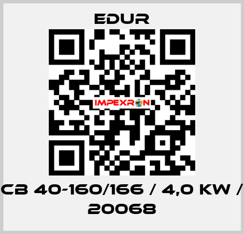 CB 40-160/166 / 4,0 KW / 20068 Edur