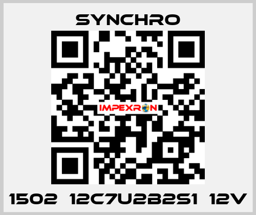 1502‑12C7U2B2S1‑12V SYNCHRO