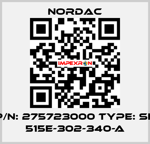 P/N: 275723000 Type: SK 515E-302-340-A NORDAC