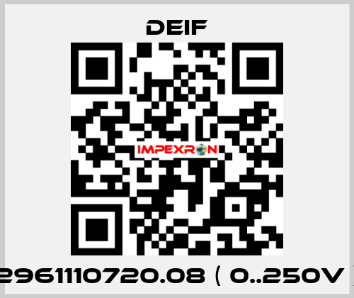 2961110720.08 ( 0..250V ) Deif