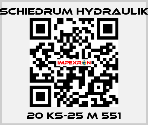 20 KS-25 M 551 SCHIEDRUM HYDRAULIK