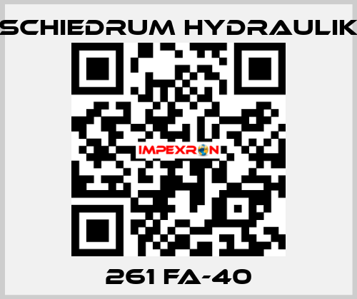 261 FA-40 SCHIEDRUM HYDRAULIK