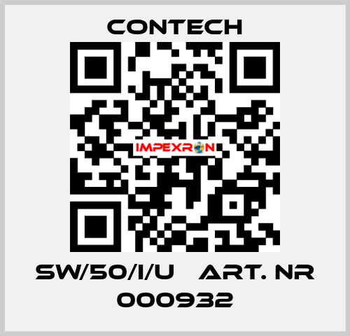 SW/50/I/U   Art. nr 000932 Contech