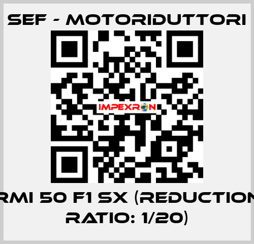 RMI 50 F1 SX (reduction ratio: 1/20) SEF - MOTORIDUTTORI