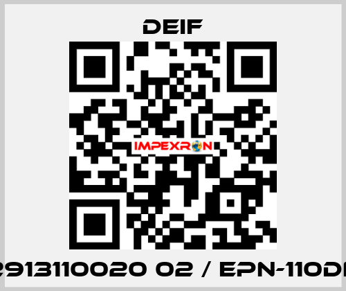 2913110020 02 / EPN-110DN Deif