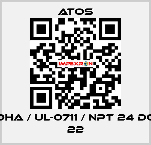 DHA / Ul-0711 / NPT 24 DC 22 Atos