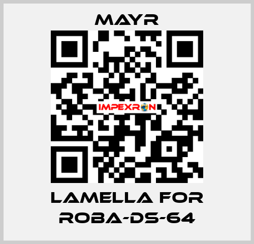 lamella for Roba-DS-64 Mayr