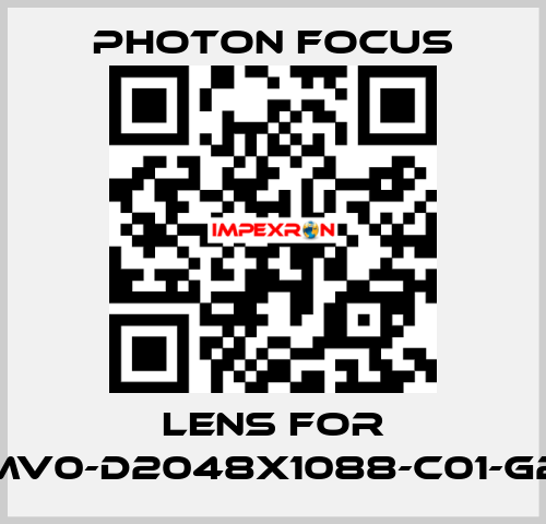 lens for MV0-D2048X1088-C01-G2 PHOTON FOCUS