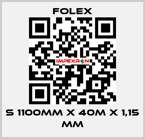 S 1100mm x 40m x 1,15 mm Folex