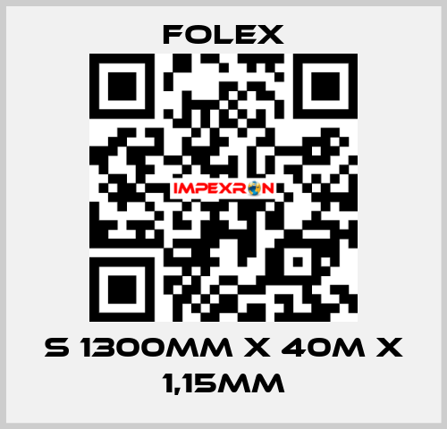 S 1300mm x 40m x 1,15mm Folex