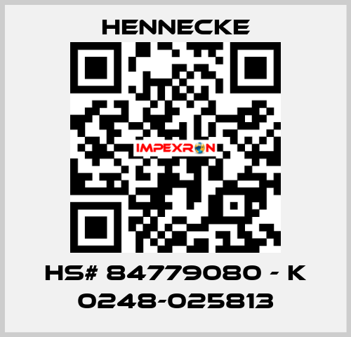 HS# 84779080 - K 0248-025813 Hennecke