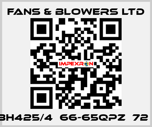 BH425/4  66-65QPZ  72㎏ Fans & Blowers Ltd