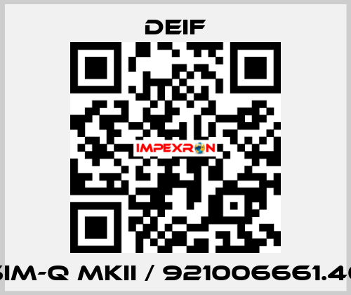 SIM-Q MKII / 921006661.40 Deif