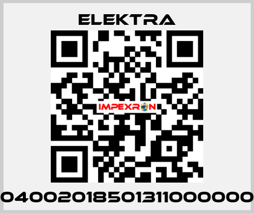 04002018501311000000 ELEKTRA