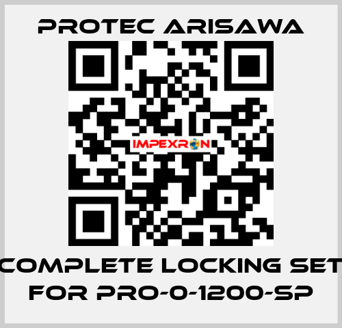 Complete locking set for PRO-0-1200-SP Protec Arisawa