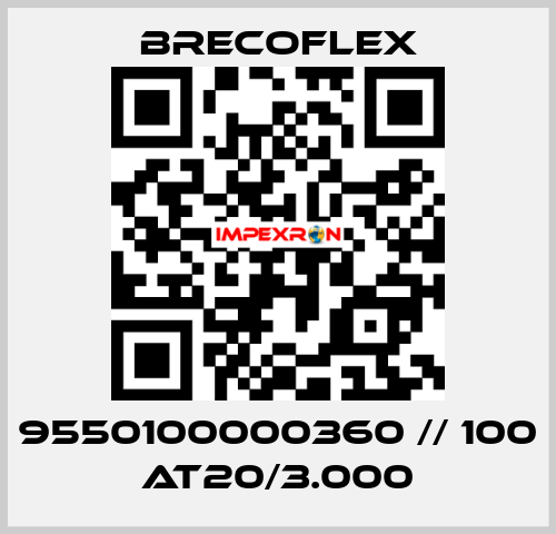 9550100000360 // 100 AT20/3.000 Brecoflex