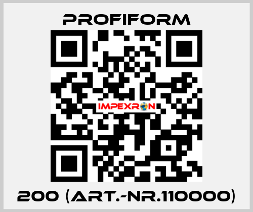 200 (Art.-Nr.110000) Profiform