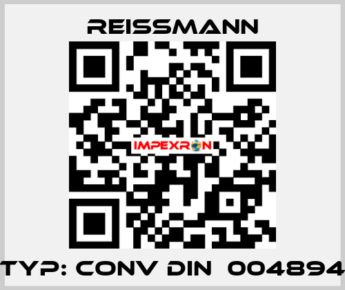 Typ: CONV DIN  004894 Reissmann