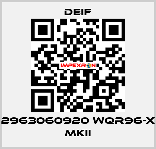 2963060920 WQR96-X MKII Deif