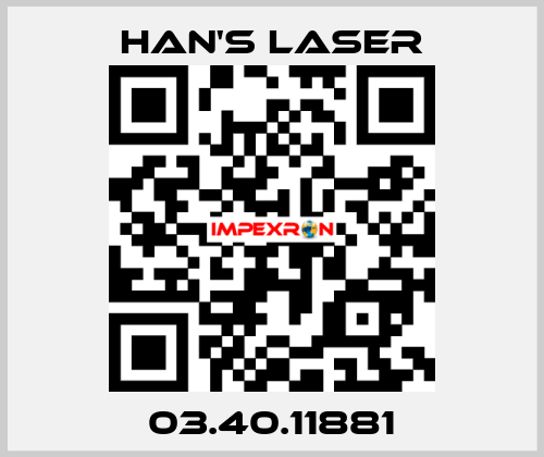 03.40.11881 Han's Laser