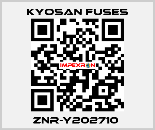 ZNR-Y202710  Kyosan Fuses