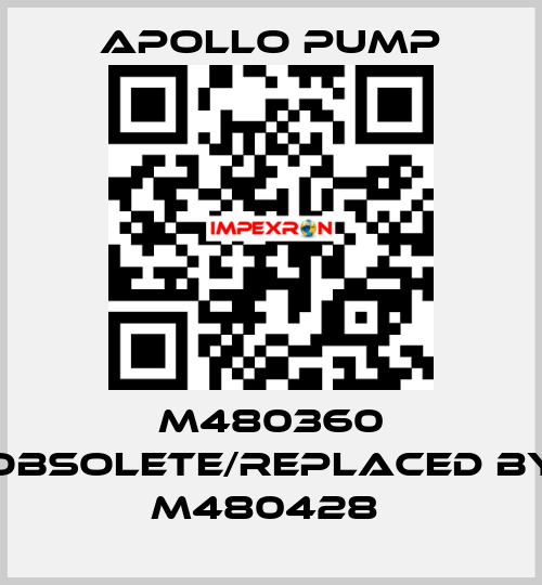 M480360 obsolete/replaced by M480428  Apollo pump