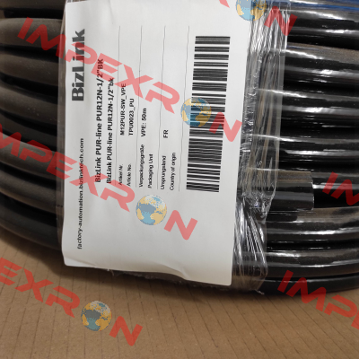 PUR-line PUR12N-1/2"BK / M12PUR-SW-VPE Leoni