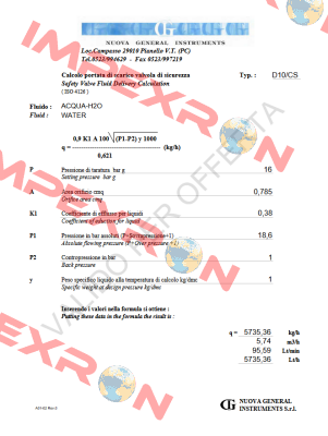 020098486 / D10/CS Nuova General Instruments