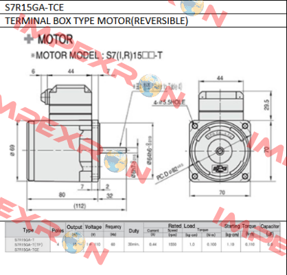 S7R15GA-TCE Spg Motor